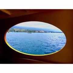 view from window of the kona shoreline